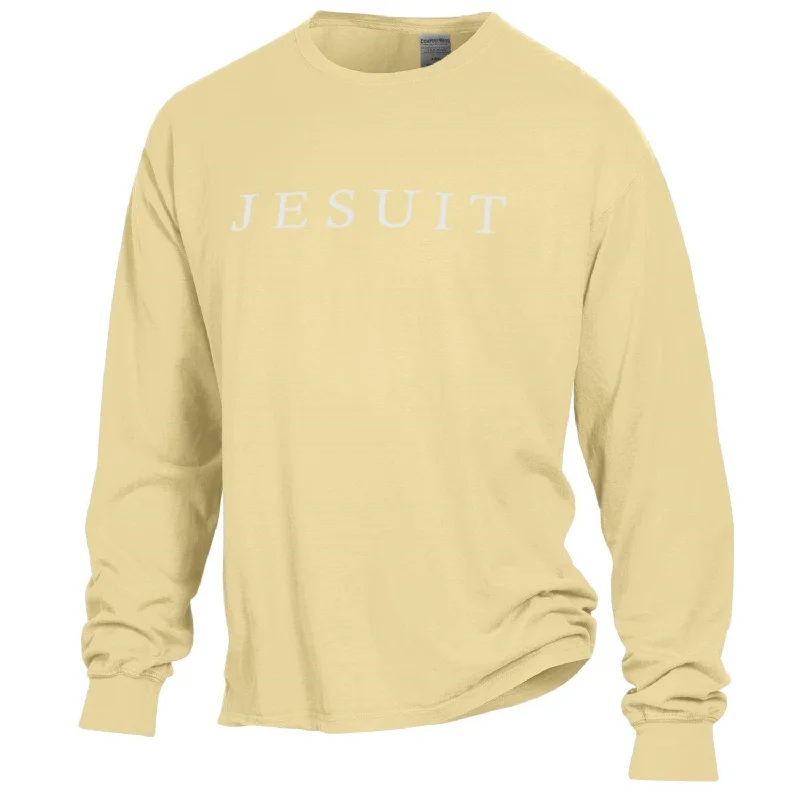 Men's printed Hawaiian t - shirts for tropical vacationsComfort Wash LS Jesuit Tee