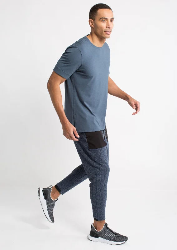 Men's short - sleeve linen t - shirts for summer beach outingsStealth S/S Curved Shoulder Tee Men's short - sleeve linen t - shirts for summer beach outingsStealth S/S Curved Shoulder Tee