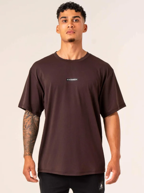 Men's UV - protection t - shirts for outdoor activities in the sunTerrain T-Shirt - Dark Oak