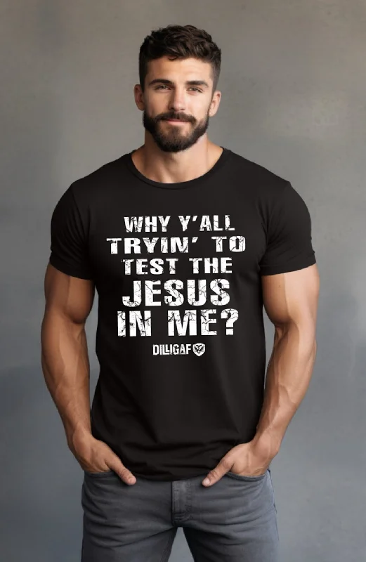 Men's printed Hawaiian t - shirts for tropical vacationsTest The Jesus in Me T-Shirt