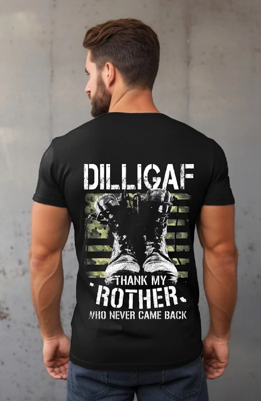 Men's thermal t - shirts with a high - neck design for cold weatherThank My Brothers.. Tee
