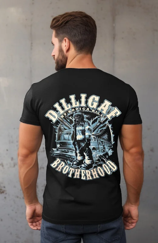 Men's mock - neck t - shirts with a modern and sleek styleThe Firefighter