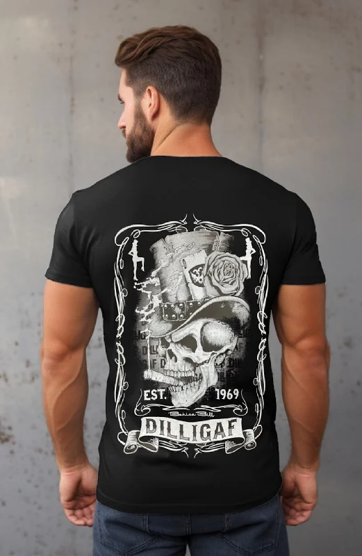 Men's mock - neck t - shirts with a modern and sleek styleThe Hustler