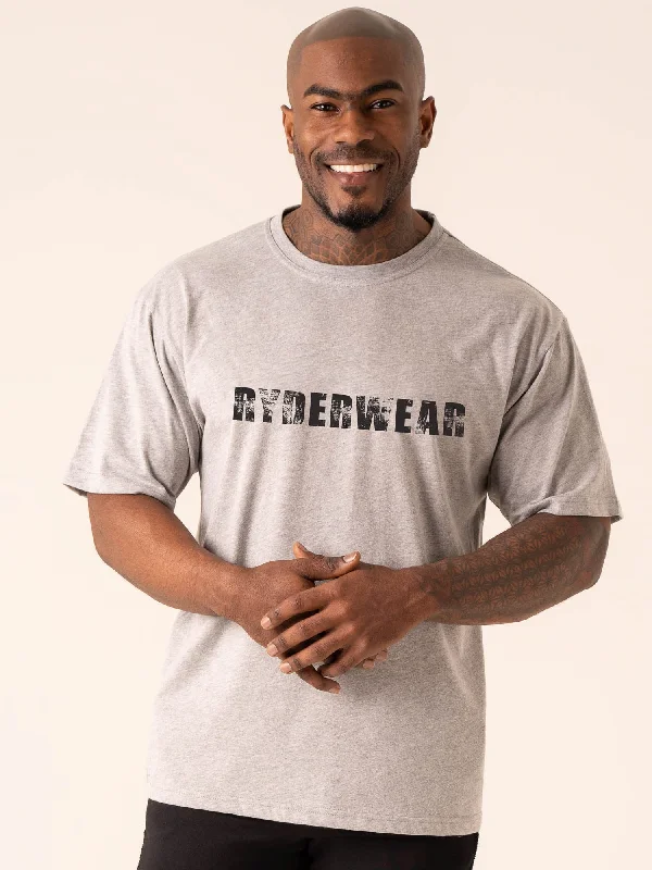 Men's organic cotton crew - neck t - shirts for everyday comfortTraining T-Shirt - Grey Marl