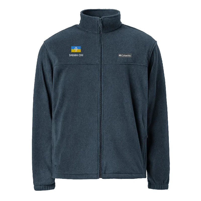 Men's organic cotton crew - neck t - shirts for everyday comfortSigma Chi Fleece Jacket by Columbia Men's organic cotton crew - neck t - shirts for everyday comfortSigma Chi Fleece Jacket by Columbia