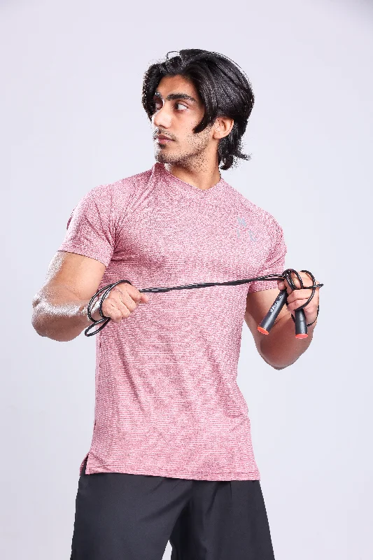 Men's smart - casual checkered t - shirts for semi - formal occasionsAthletic Training T-shirt- Maroon