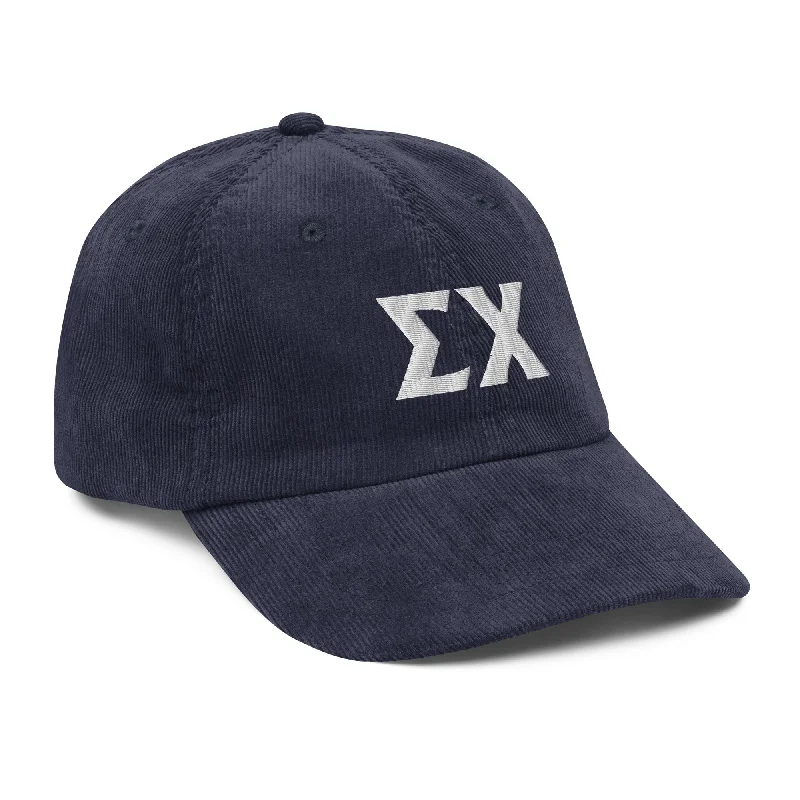 Men's plus - size pocket t - shirts with a classic lookSigma Chi Vintage Corduroy Hat
