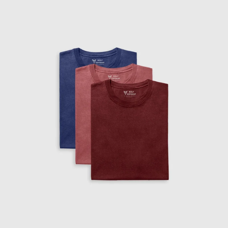 Men's v - neck muscle t - shirts for a body - building aestheticWinter Crew 3-Pack