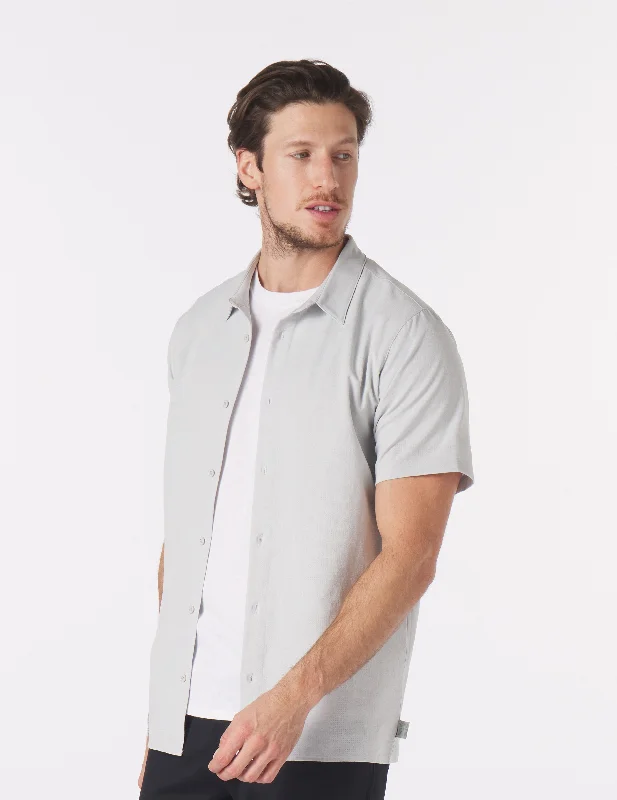 Men's v - neck muscle t - shirts for a body - building aestheticZephyr Shirt: Ash Grey
