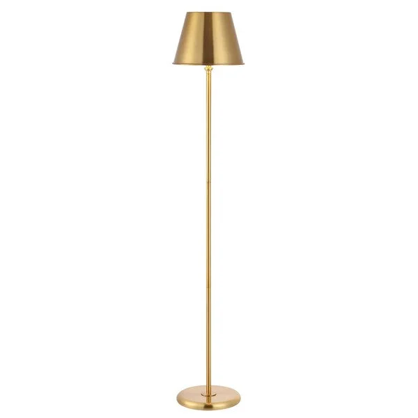 Wood Floor Lamp with Natural Grain for a Warm and Organic FeelASHER IRON FLOOR LAMP