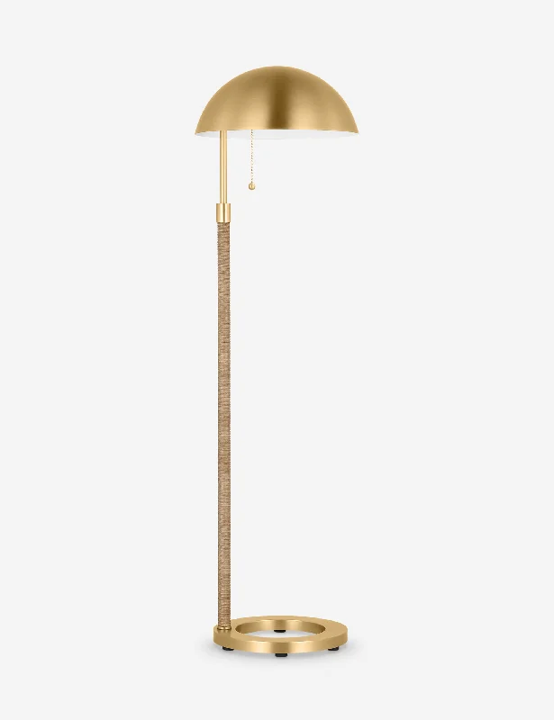 Wood Floor Lamp with Natural Grain for a Warm and Organic FeelWood Floor Lamp with Natural Grain for a Warm and Organic FeelBalleroy Floor Lamp by Christiane Lemieux, Burnished Brass Wood Floor Lamp with Natural Grain for a Warm and Organic FeelWood Floor Lamp with Natural Grain for a Warm and Organic FeelBalleroy Floor Lamp by Christiane Lemieux, Burnished Brass