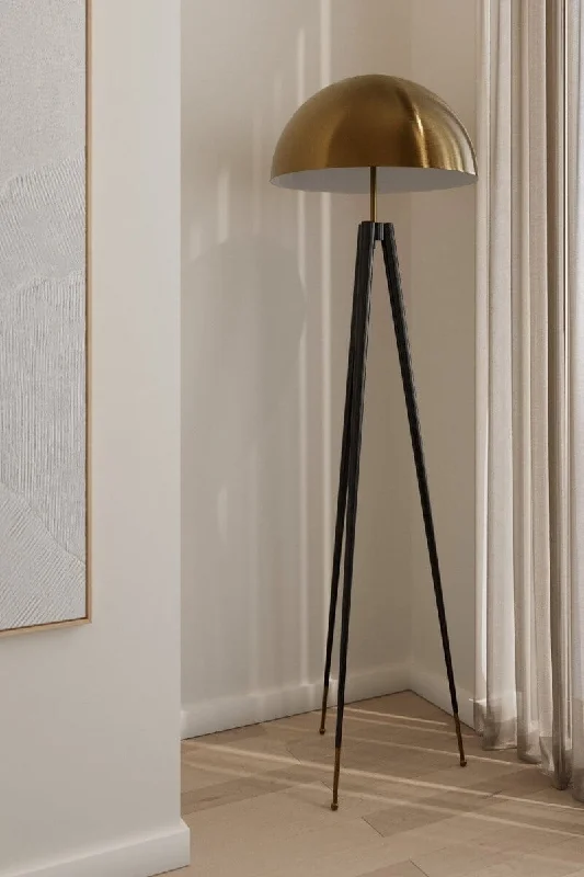 Victorian Style Floor Lamp for Traditional and Elegant InteriorsVictorian Style Floor Lamp for Traditional and Elegant InteriorsBlack & Gold Mushroom Tripod Floor Lamp