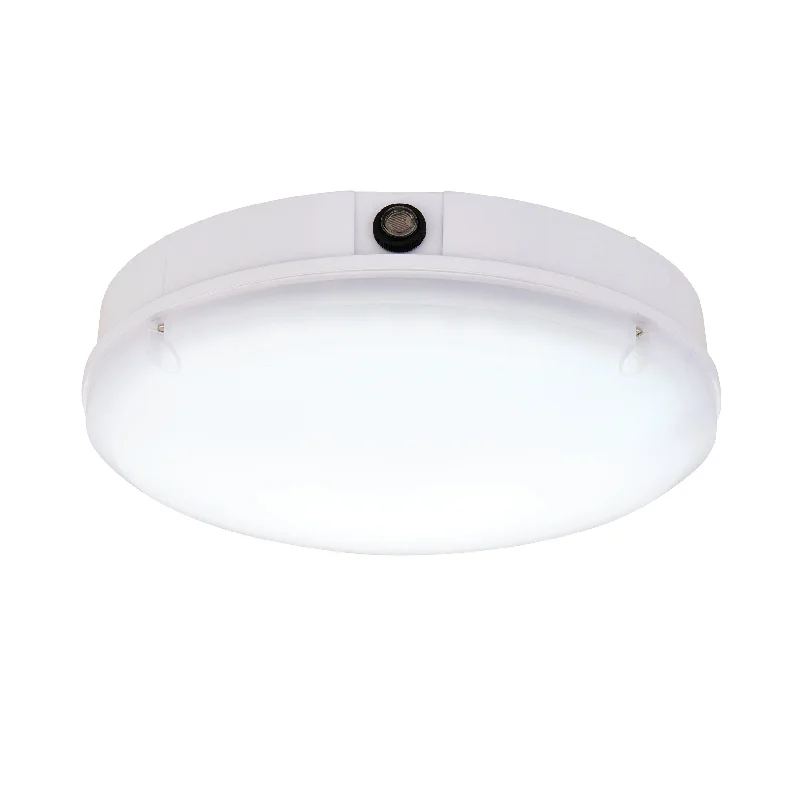 Glass Floor Lamp with Frosted Shades for Soft Diffused LightGlass Floor Lamp with Frosted Shades for Soft Diffused LightForca CCT LED Bulkhead with Daylight Sensor IP65 18W