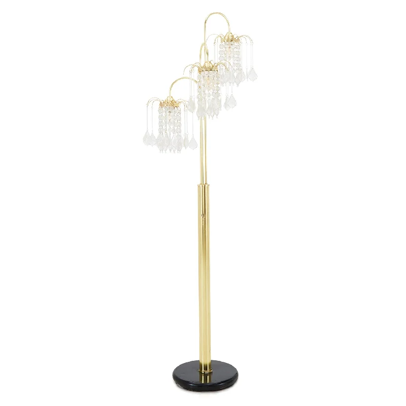 USB Charging Port Floor Lamp for Convenient Device ChargingUSB Charging Port Floor Lamp for Convenient Device ChargingGold & Crystal Chandelier Floor Lamp