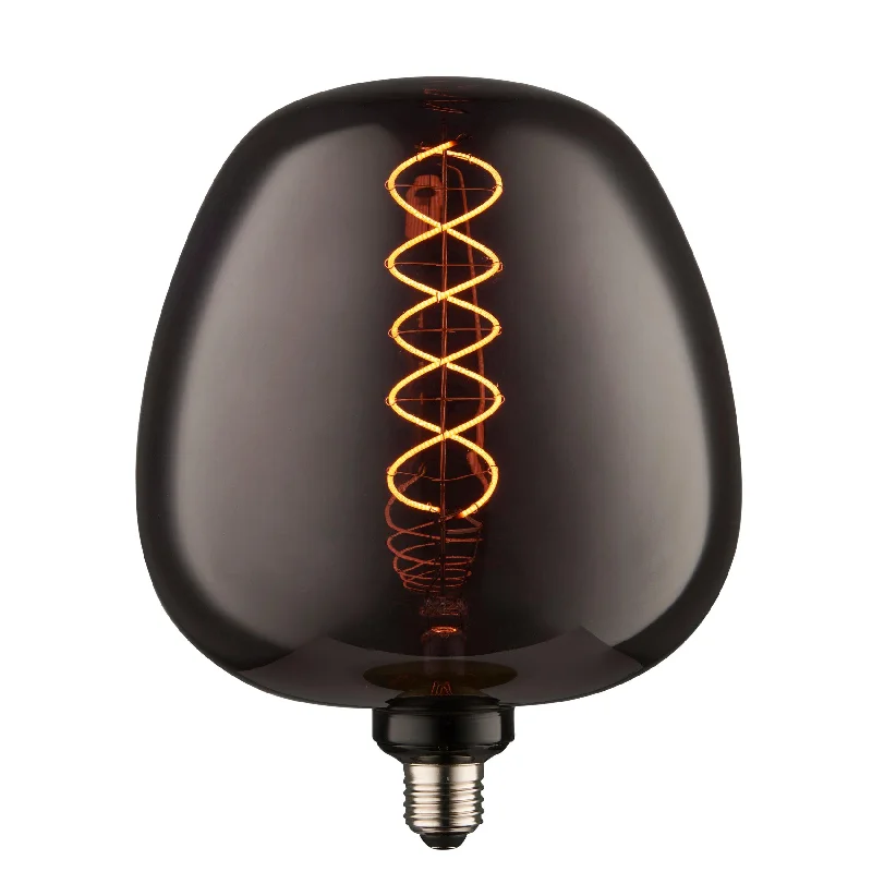 Industrial Style Floor Lamp with Exposed Bulbs for Loft ApartmentsHelix Decorative 4w Smoke Tinted Glass LED E27 Light Bulb