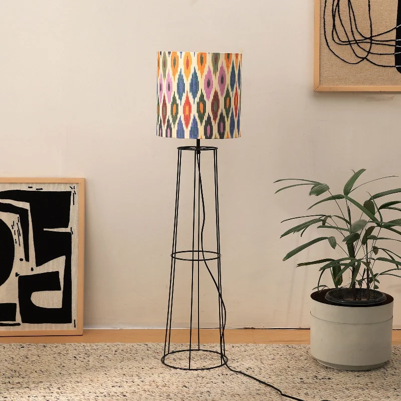 Wood Floor Lamp with Natural Grain for a Warm and Organic FeelWood Floor Lamp with Natural Grain for a Warm and Organic FeelIKKAT 100 Floor Lamp