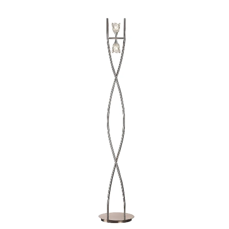 Rustic Farmhouse Style Floor Lamp for Cozy BedroomsRustic Farmhouse Style Floor Lamp for Cozy BedroomsMantra M0583 Amel Floor Lamp 2 Light G9 Polished Chrome