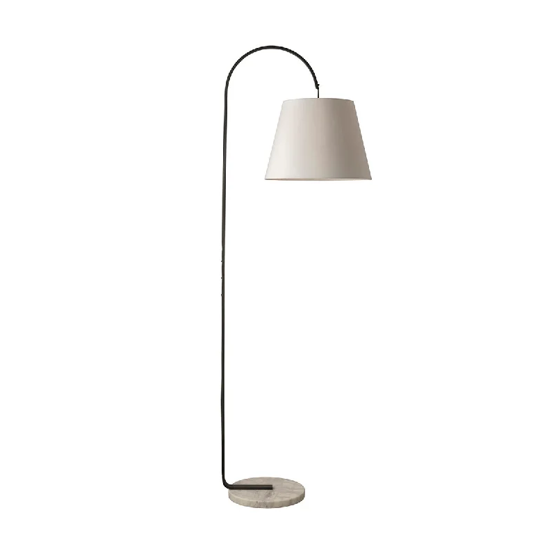 Fabric Floor Lamp with a Linen Shade for a Relaxed AestheticSilas Floor Lamp
