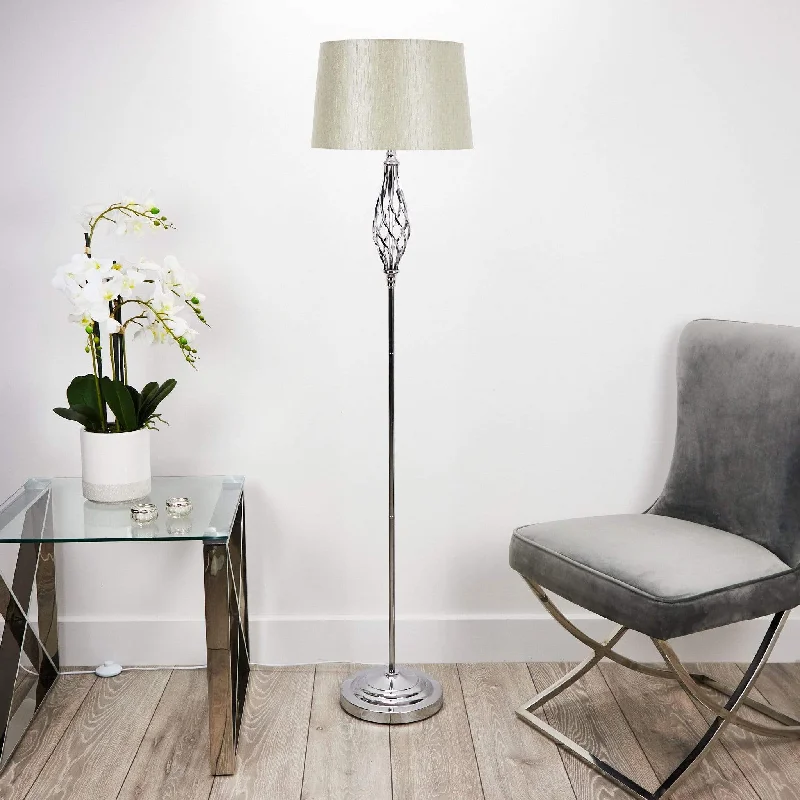 Victorian Style Floor Lamp for Traditional and Elegant InteriorsVictorian Style Floor Lamp for Traditional and Elegant InteriorsPacific Jenna Chrome Floor Lamp