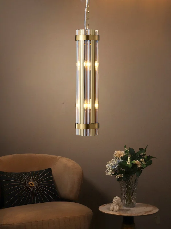 Industrial Style Ceiling Lights with Exposed Bulbs and Metal CagesAvis Pendant Light