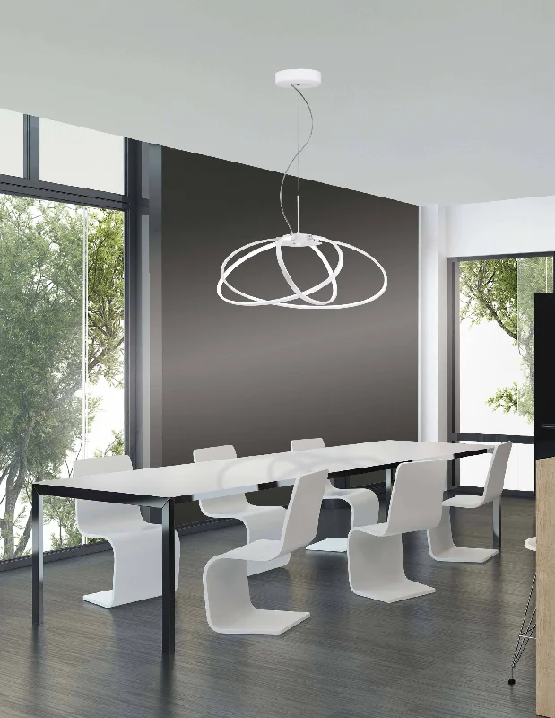 Industrial Style Ceiling Lights with Exposed Bulbs and Metal CagesNewington White Aluminium LED Pendant - ID 8595 Industrial Style Ceiling Lights with Exposed Bulbs and Metal CagesNewington White Aluminium LED Pendant - ID 8595